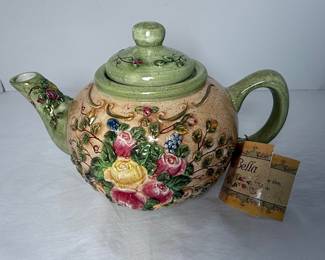 Brownlow Gifts Bonnie Griffin Rosa Bella Teapot