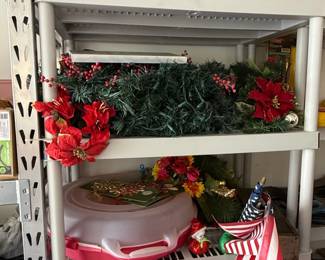 Lighted Pop-Up Snowman, Poinsettia and Holiday Decor Lot