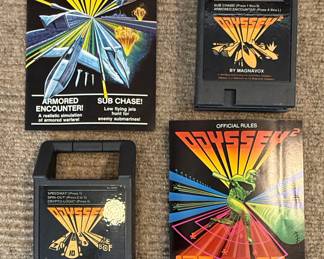 Magnavox Odyssey 2 Game Cartridges and Manuals