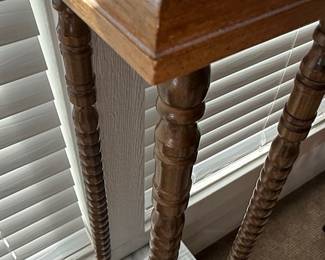 Victorian Barley Twist Marble Top Plant Stand
