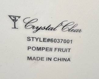 Crystal Clear Pompeii Fruit Canister Set