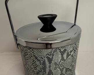 Mid-Century Modern Snakeskin Ice Bucket