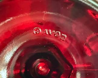 Avon Cape Cod Ruby Red Glass Vase