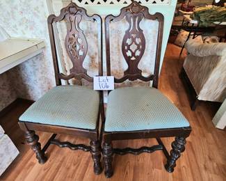 Lot 106 Pair of vintage chairs