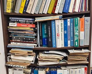 Lot 32 Books and shelf