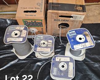 Lot 22 Belden wire cable