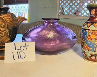 Lot 110 Three vases