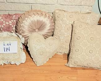 Lot 114 Vintage throw pillows