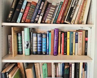 Lot 104 Three rows of books