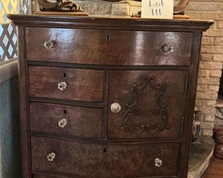 Lot 111 Antique dresser mirror