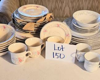 Lot 150 Two sets of china, incomplete