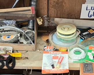 Lot 60 Misc tools and parts