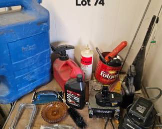 Lot 74 Assorted garage items