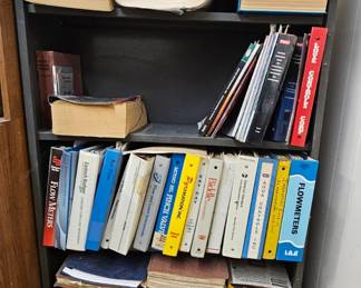 Lot 35 Books and shelf