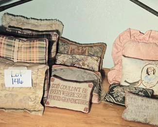 Lot 146 throw pillows