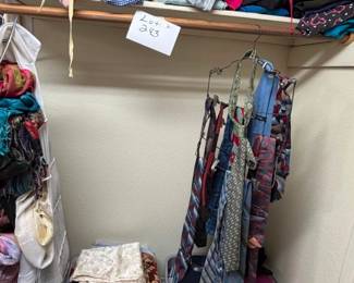 Lot 243 clothes, ties, linens