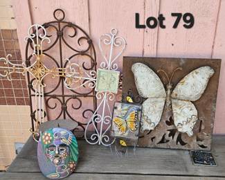 Lot 79 Metal wall decor