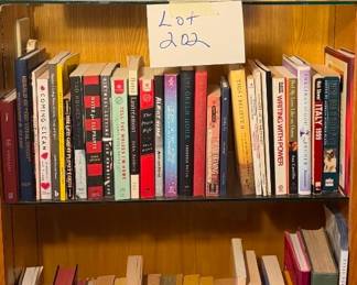 Lot 202 three rows of books decor