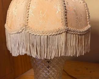 Lot 201 vintage glass lamp
