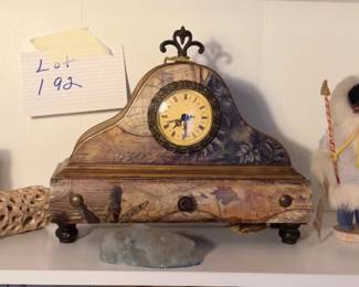 Lot 192 Mantel clock decor