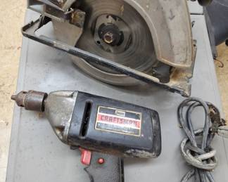 Lot 33 Craftsman saw and drill