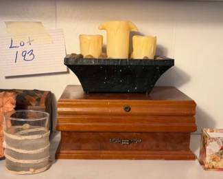 Lot 193 Wood box decor