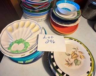 Lot 246 Misc plates