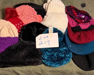 Lot 217 knitted hats