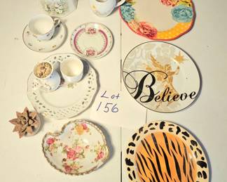 Lot 156 Plates and tea cups