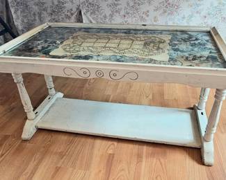 Lot 107 Vintage coffee table detail