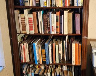 Lot 175 Wood bookshelf contents