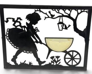Vintage silhouette wall pocket