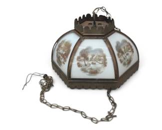 Currier and Ives Light Fixture
