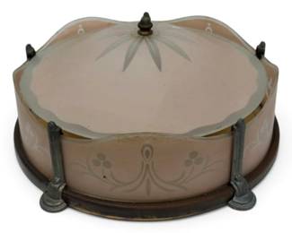 Art Deco Frosted light fixture