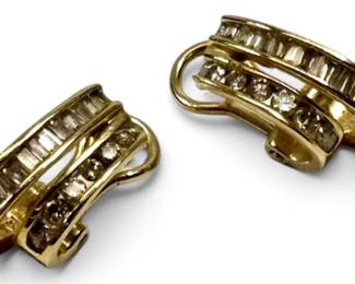 14K gold and Gemstone Earrings