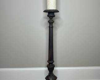 Vintage Cast Iron Floor Candle Holder