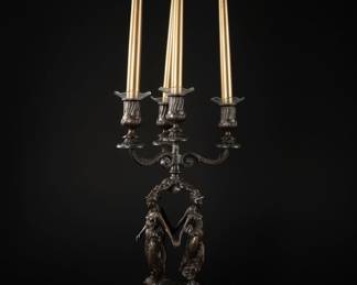 Figural Candelabra with Three Graces