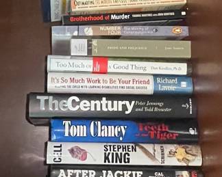 Hardcover and Trade Paperback Books, including Tom Clancy titles