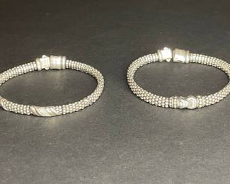 Lagos Sterling Silver Caviar Bracelets