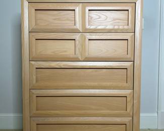 Stanley Oak Five-Drawer Chest