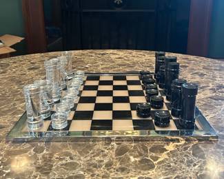 Drinking Chess Set with Shot Glasses