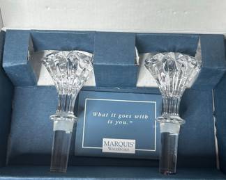 Marquis by Waterford Brookside Crystal Bottle Stoppers