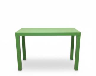 Green Parsons Style Console Table