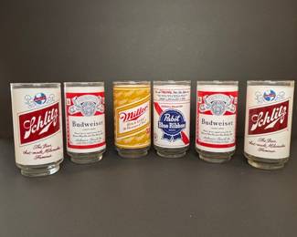 Vintage Beer Advertising Tumblers
