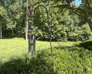 Double Shepherd's Hook with Wind Chimes