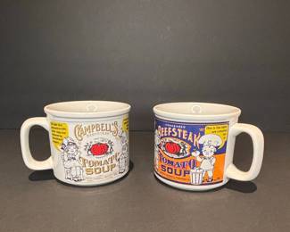 Vintage Campbell's Beefsteak Tomato Soup Mugs