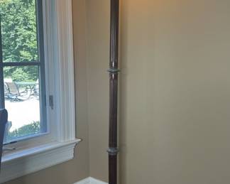 Alabaster Shade Torchiere Floor Lamp