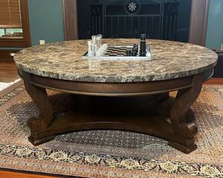Round Marble Top Coffee Table