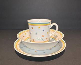 Baby Dior Petit Bateau Children's Breakfast Set