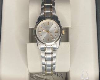 Bulova Women's Classic Two-Tone Stainless Steel Watch 98M105